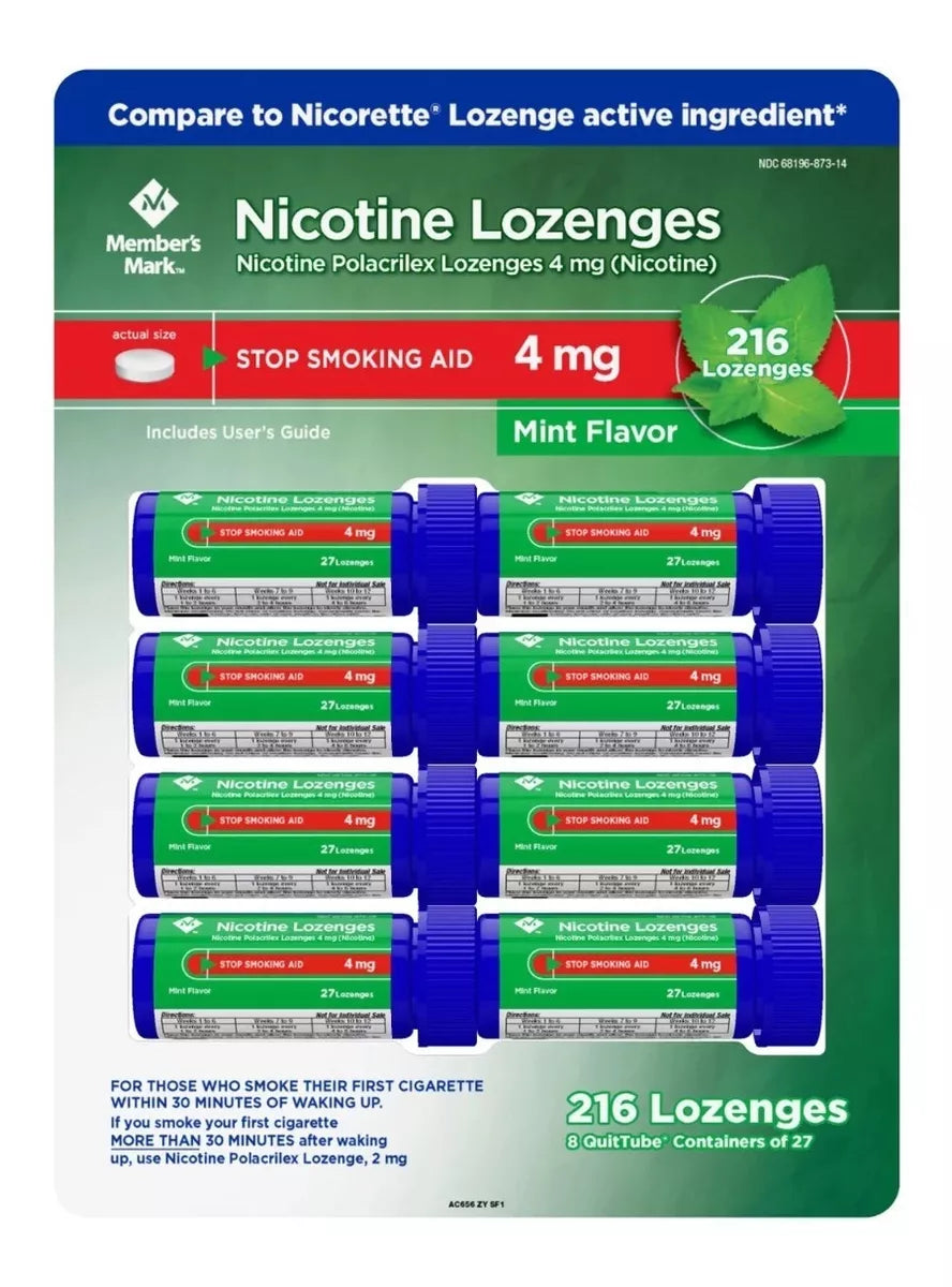 Pastillas De Nicotina 2 Mg C/216 Menta - Blister Membersmark