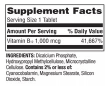 Cargar imagen en el visor de la galería, Vitamina B12 1000 Mcg 60 Tabs - Spring Valley
