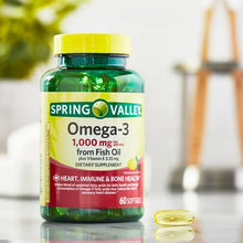 Cargar imagen en el visor de la galería, 60 Omega 3 - 1000mg - Spring Valley
