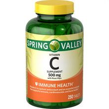 Cargar imagen en el visor de la galería, 250 VITAMINA C 500MG - SPRING VALLEY
