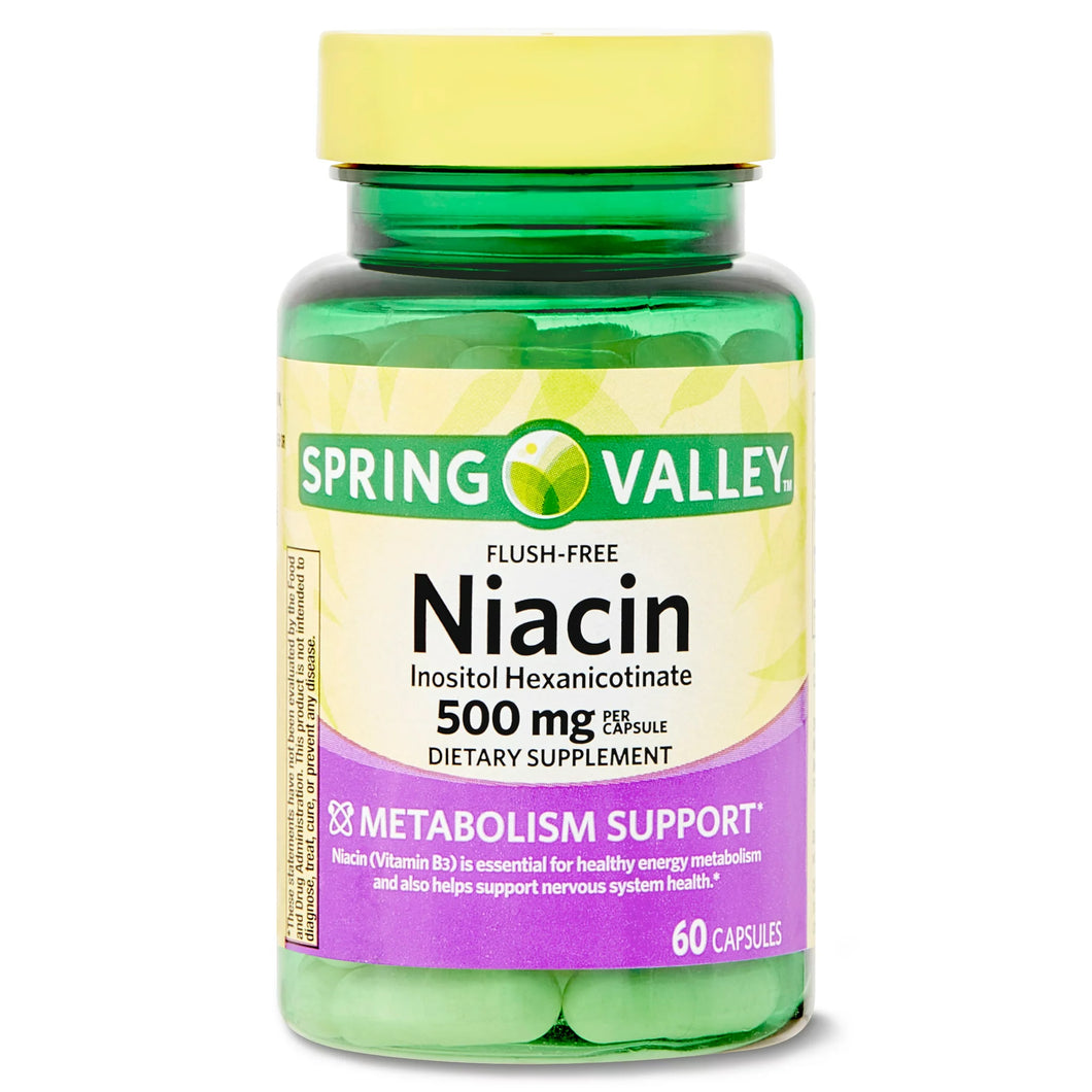 60 Niacina 500mg - Spring Valley