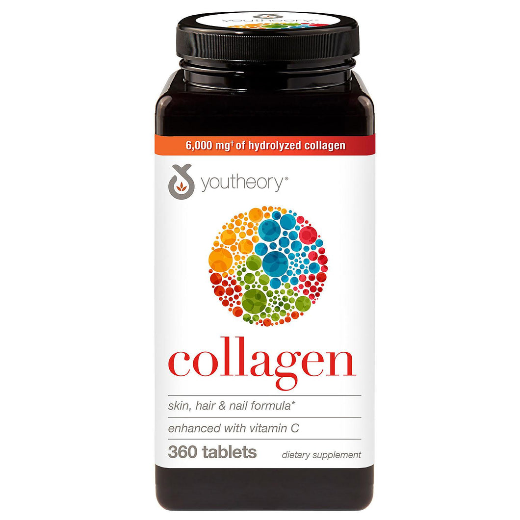 Colageno Hidrolizado 6,000 Mg 360 Tabs Youtheory