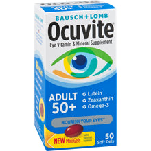 Cargar imagen en el visor de la galería, Ocuvite Vitaminas Ojos Adulto 50+ #50 Softgels Bausch Lomb
