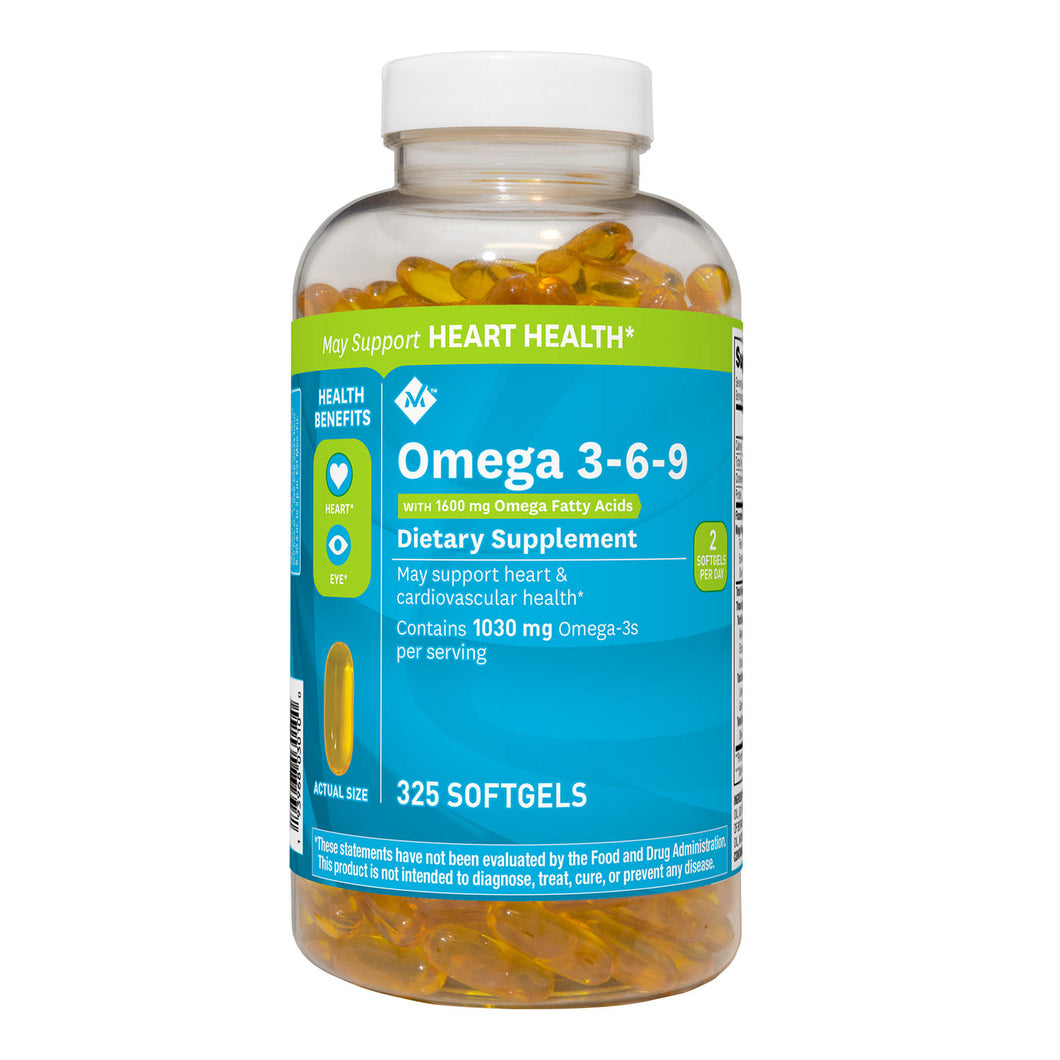 Omega 3-6-9 c/325 Softgel Members Mark