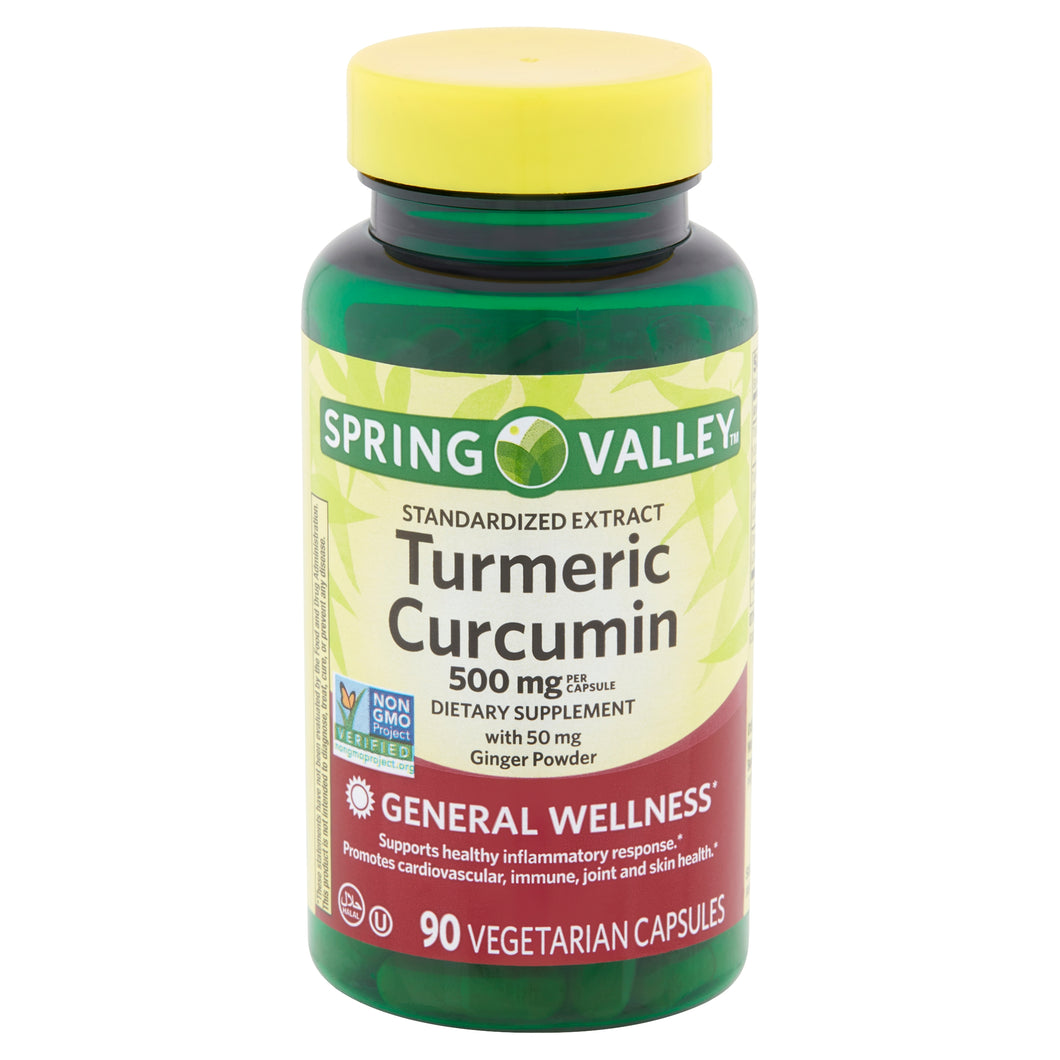 Vitaminas Turmeric Curcumin 500mg 90caps - Spring Valley