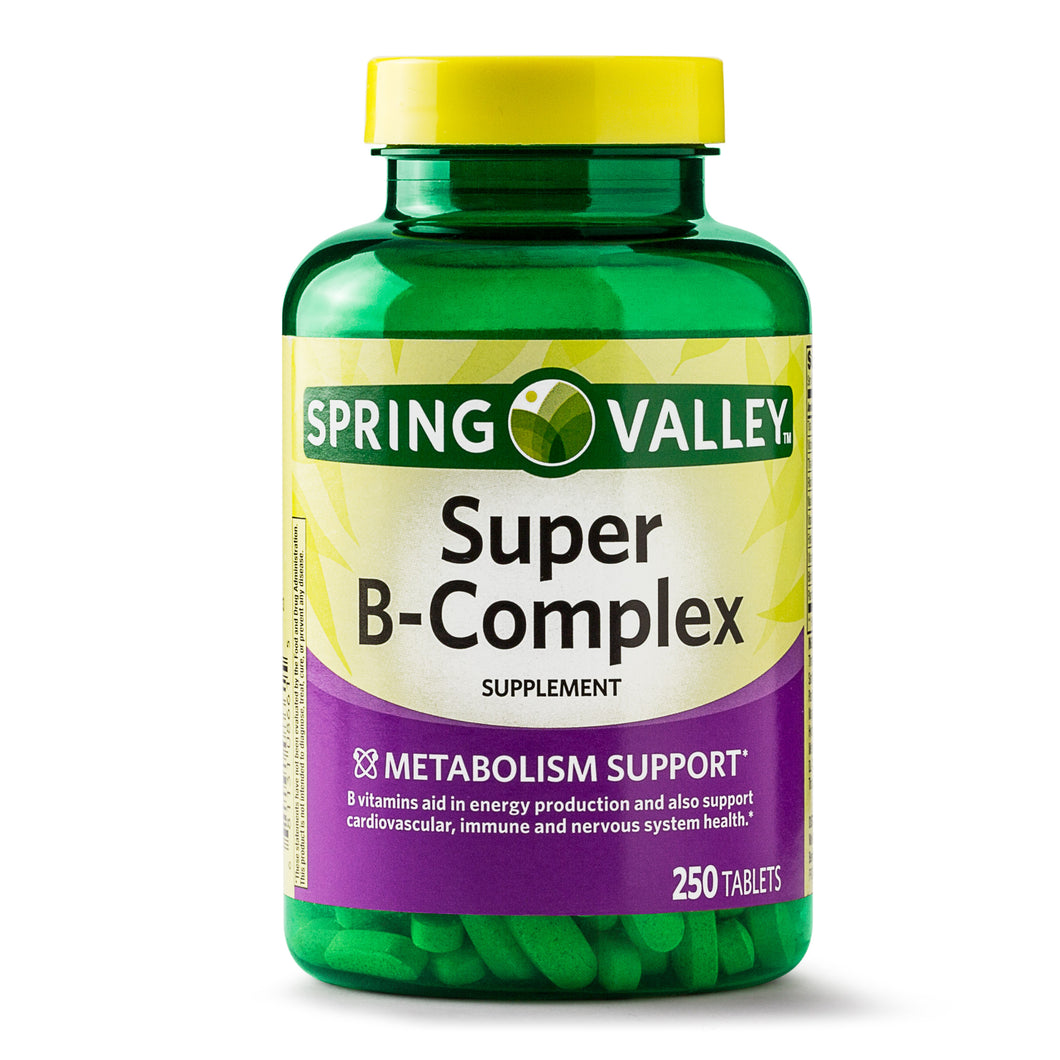 Vitaminas Complejo B 250 Tabs - Spring Valley - Americanas