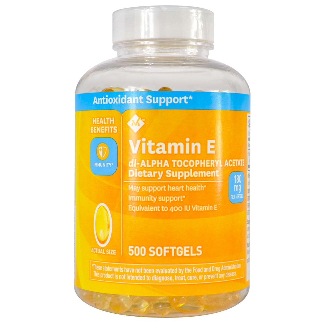 vitamina E 180mg c/500 Softgel Members Mark