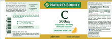 Cargar imagen en el visor de la galería, Natures Bounty Vitamina C 500 Mg C/250 Tabletas - Americana
