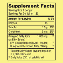 Cargar imagen en el visor de la galería, Omega 3 limon 1000mg Con 60 Softgel Fishoil Spring Valley l
