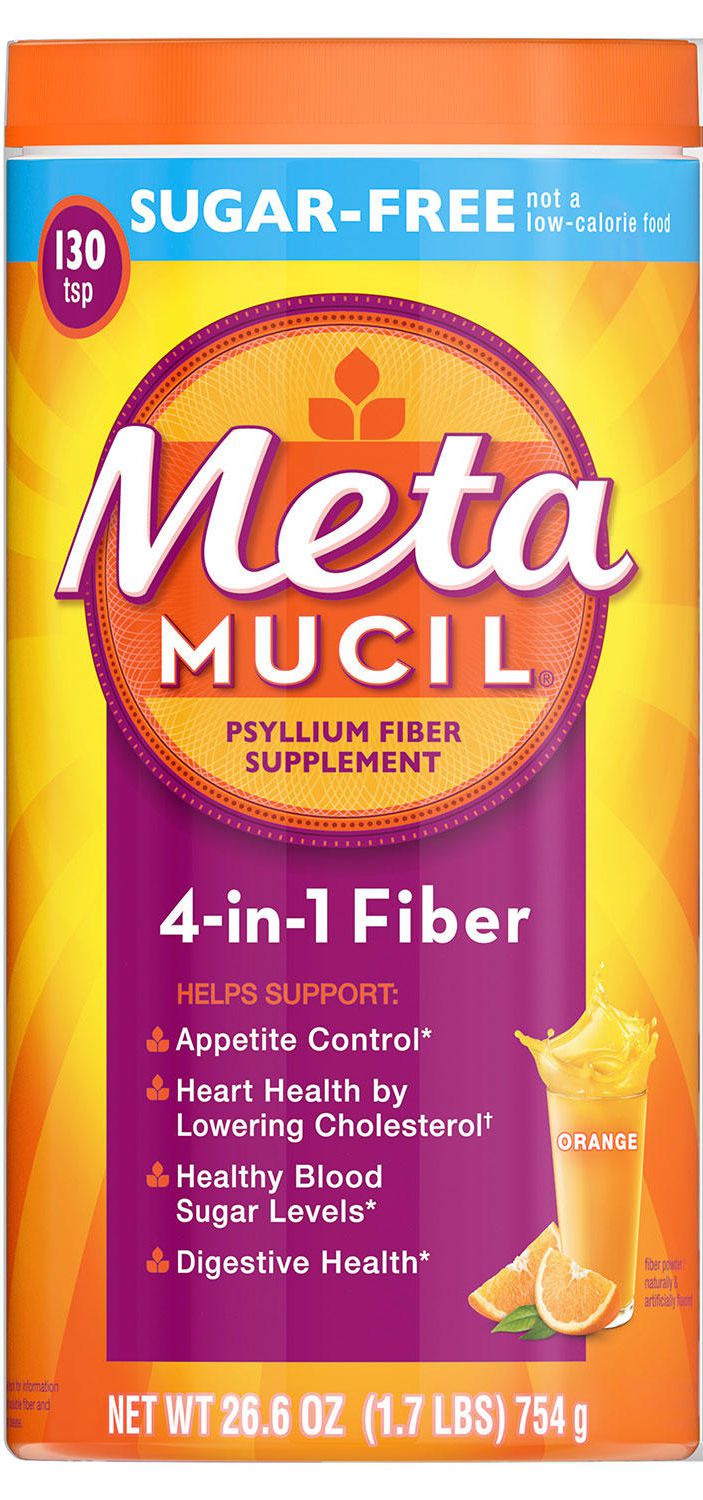 Metamucil Fibra 4en1 Sugar Free Naranja 130 Dosis- Americano