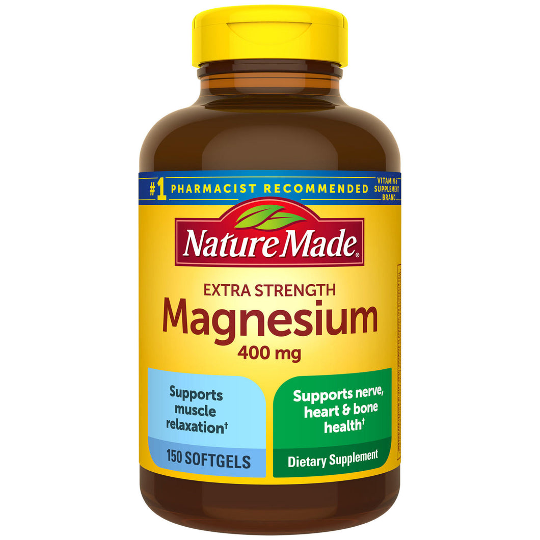 Nature Made Magnesio 400mg C/150 Softgel - Americanas