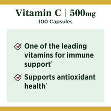 Cargar imagen en el visor de la galería, Natures Bounty Vitamina C 500mg c/100 caps * time released,
