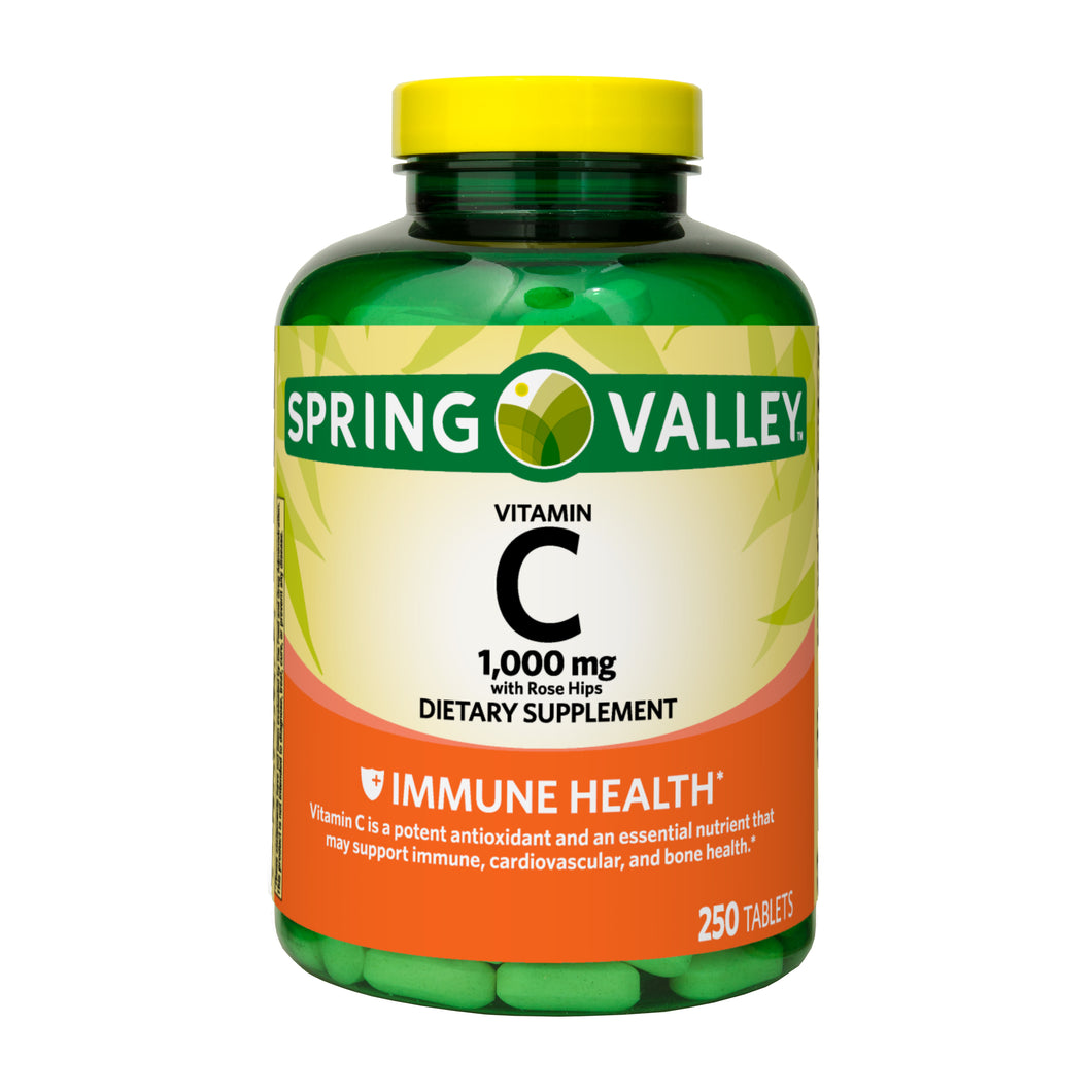 Vitamina C 1000 mg c/250 tabs Spring Valley