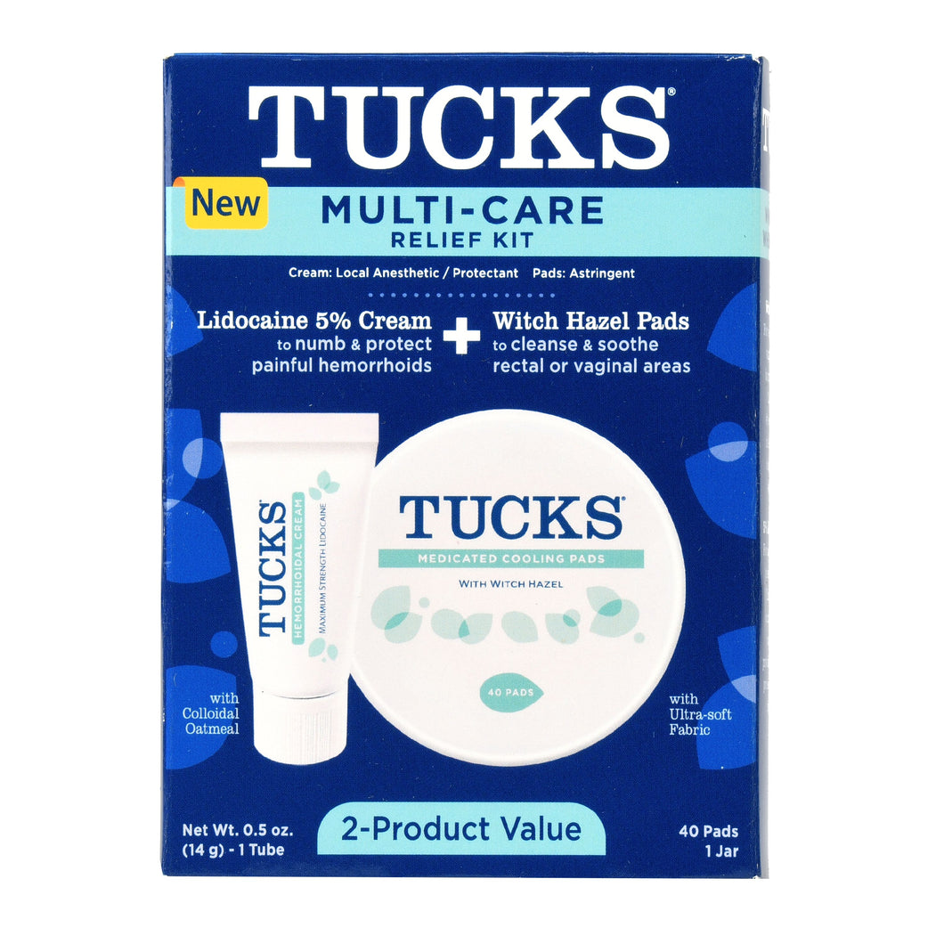 Hemorroides Kit Tucks 14g Crema + 40 Almohadillas Americano