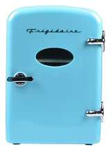 Cargar imagen en el visor de la galería, Mini Fridge Celeste Frigidaire Mini Frigobar * caben 6 latas
