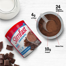 Cargar imagen en el visor de la galería, Slimfast Original Malteada Chocolate 364g - 14 Shakes
