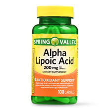 Cargar imagen en el visor de la galería, Alpha Acido Lipoico 200mg c/100 Spring Valley
