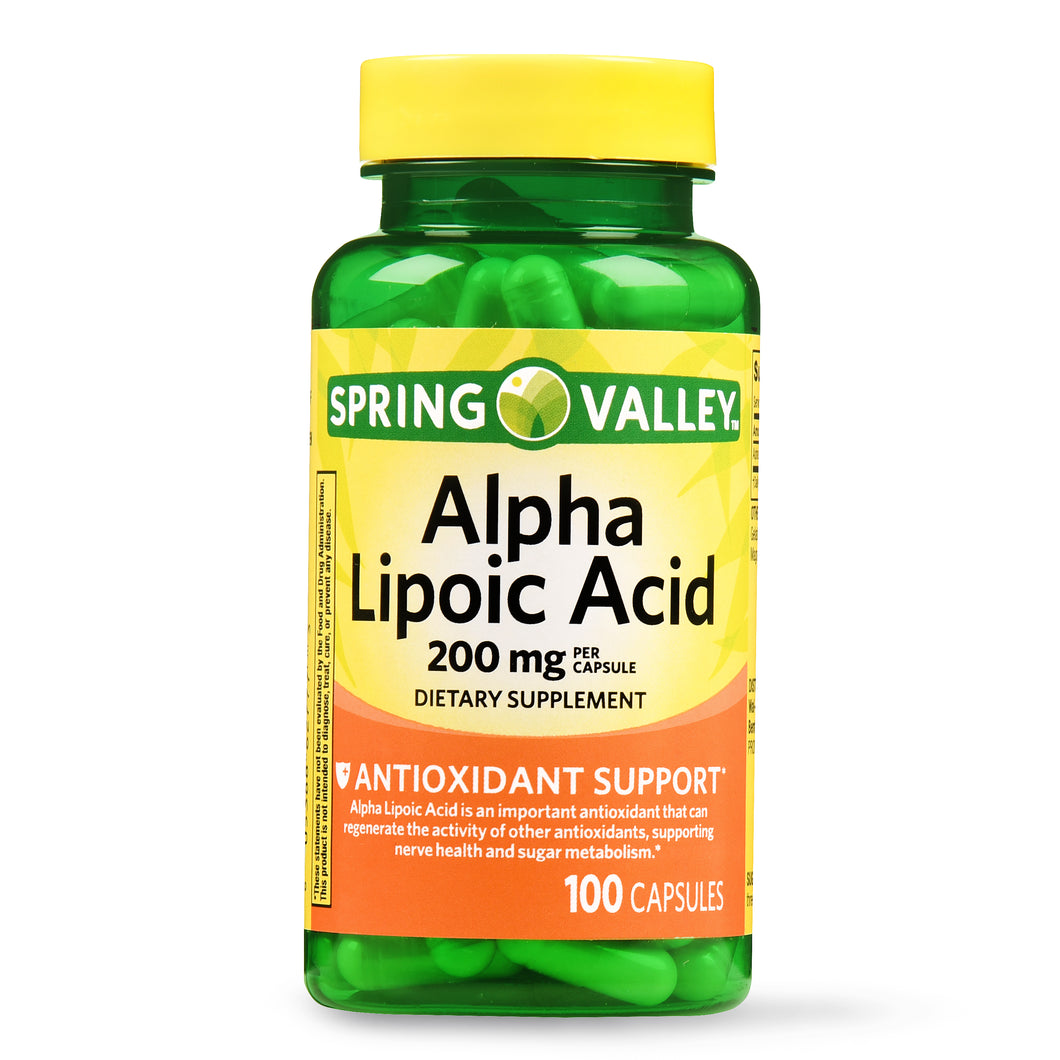 Alpha Acido Lipoico 200mg c/100 Spring Valley