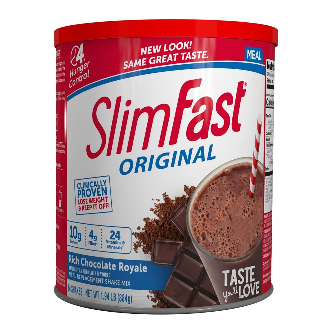 Slimfast // 34 Porciones // 884g Malteada Chocolate