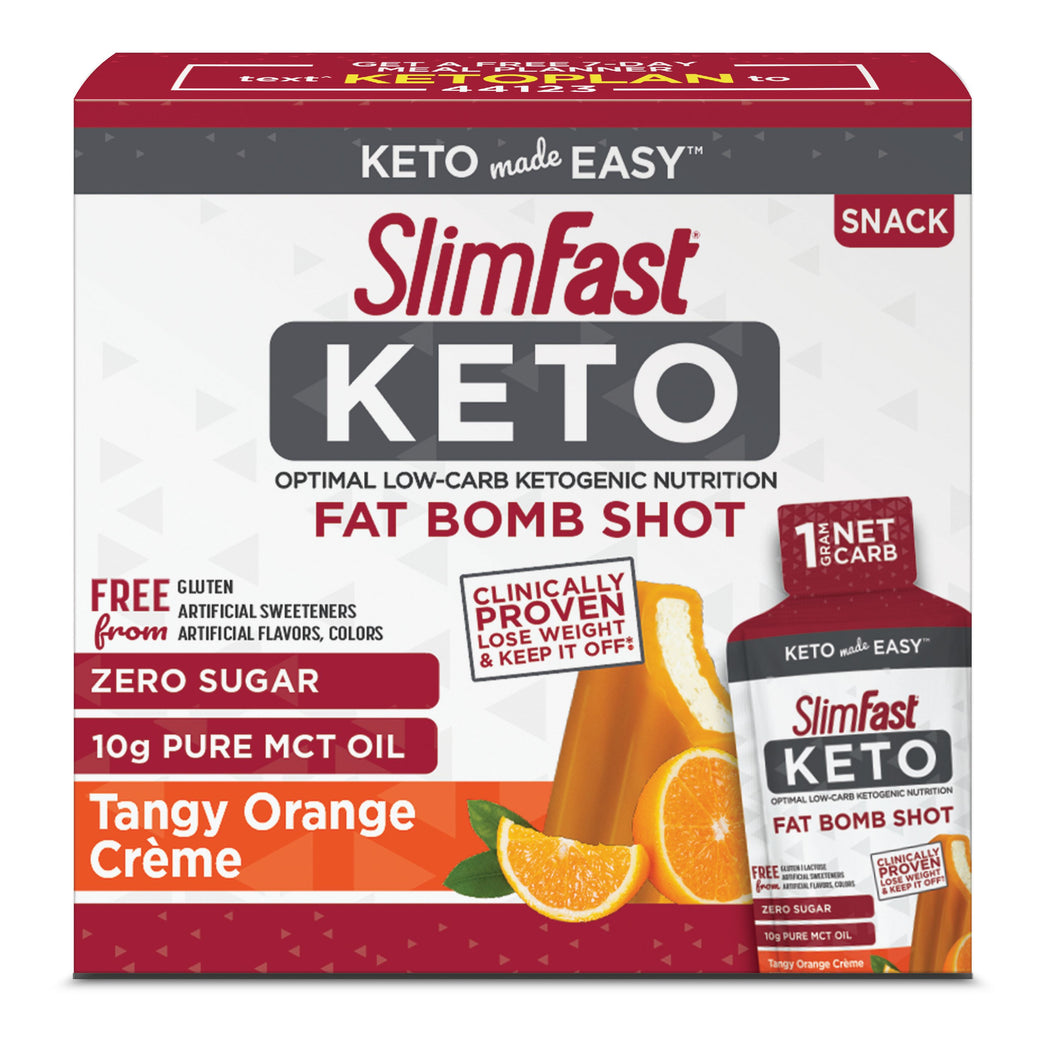 Slim Fast Keto Bomb Shot Naranja C/10 Sobres