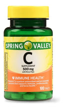 Cargar imagen en el visor de la galería, Vitamina C 500mg C/100 - Spring Valley
