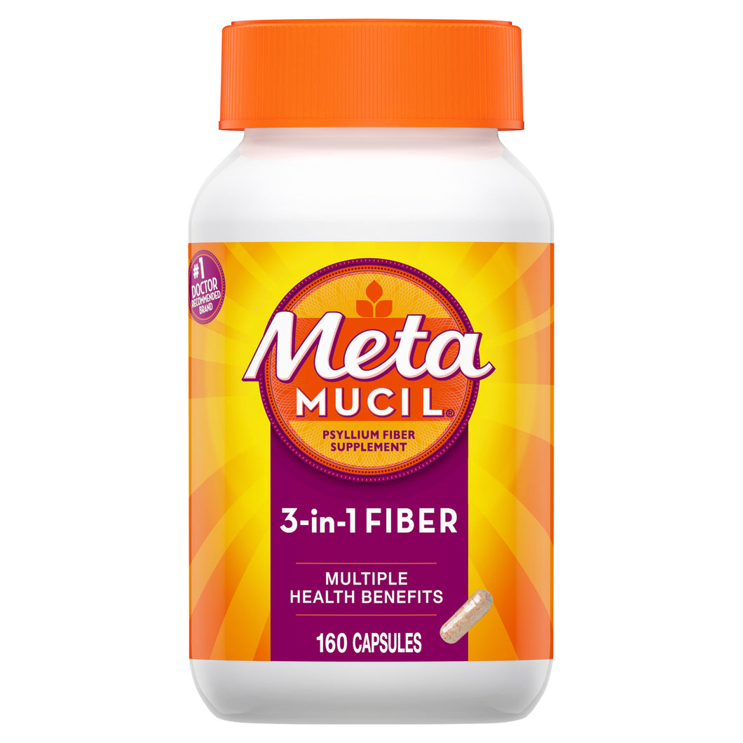 Metamucil 3 en 1 c/160 Capsulas