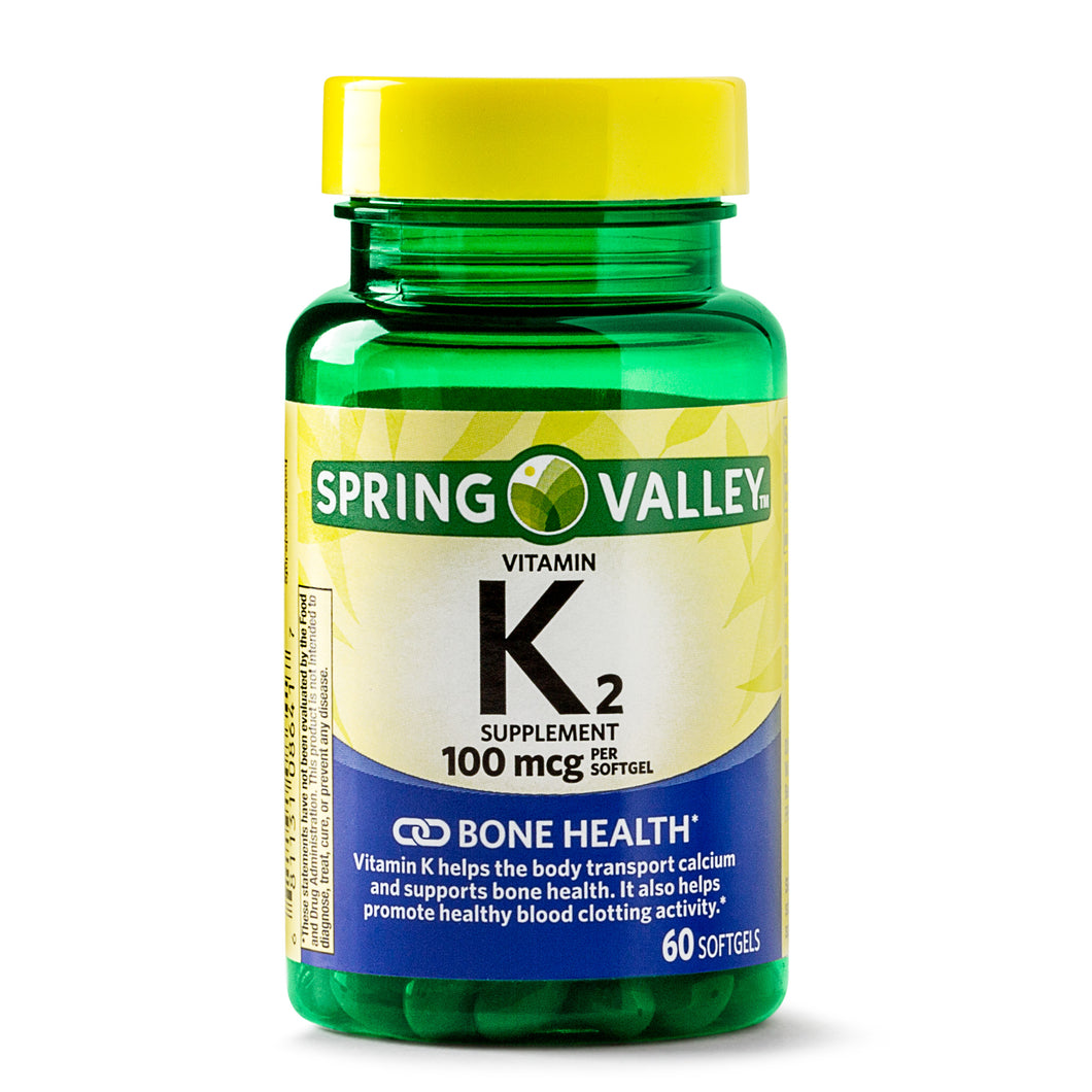 Vitamina K2 100 mcg - 60 Softgel - Spring Valley