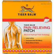 Cargar imagen en el visor de la galería, Tiger Balm 5 Parches Analgesicos 7 X 10 Cms
