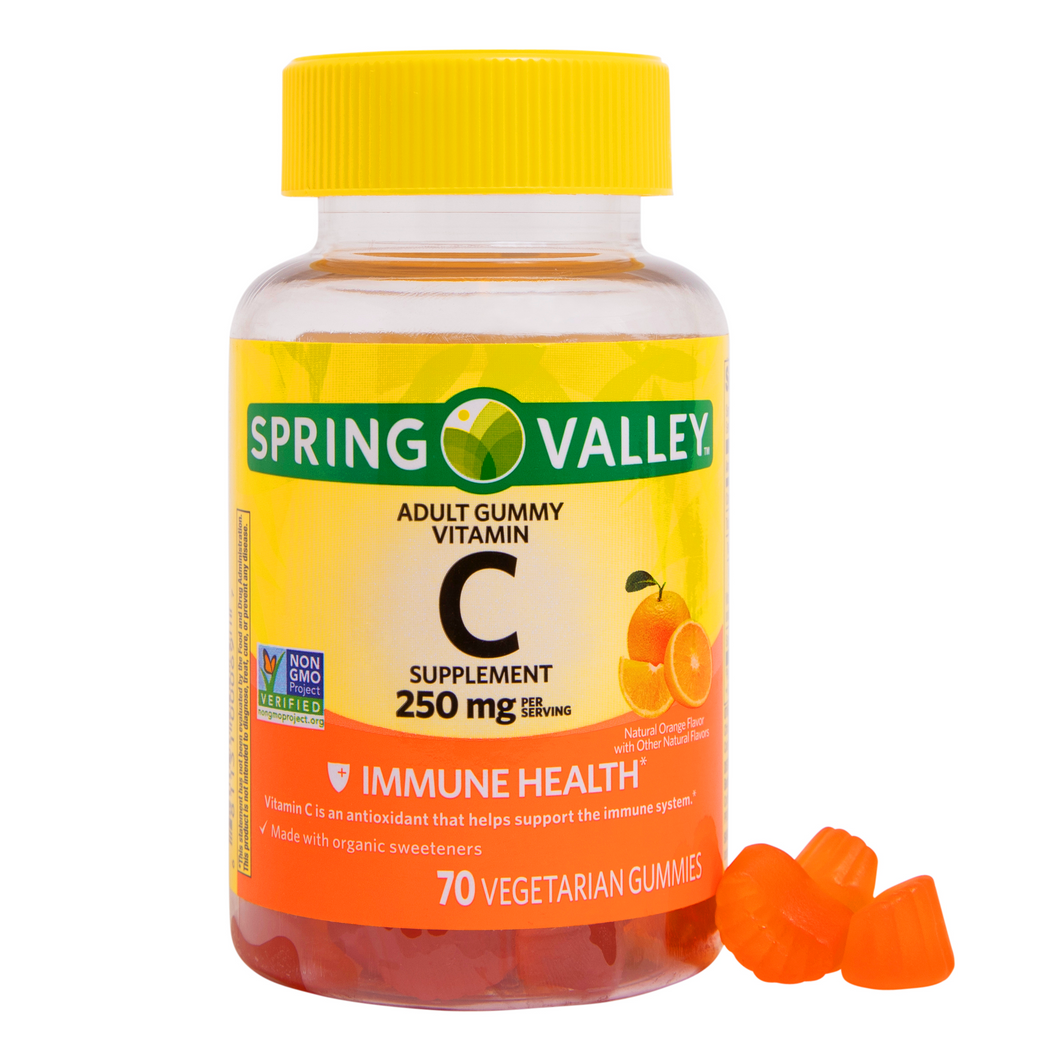 Vitamina C 250 mg - 70 gomitas - Spring Valley