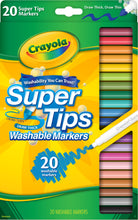 Cargar imagen en el visor de la galería, Crayola 20 SuperTips Marcadores Lavables
