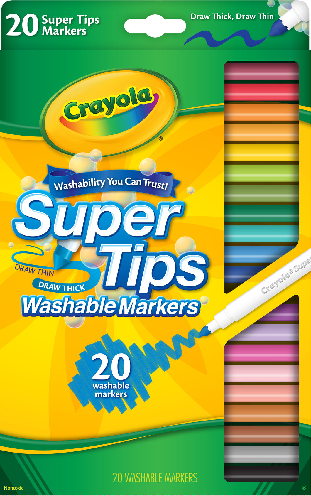 Crayola 20 SuperTips Marcadores Lavables