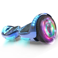 Cargar imagen en el visor de la galería, Hoverboard 3 modelos: Unicornio - Azul Cromado - Galaxia
