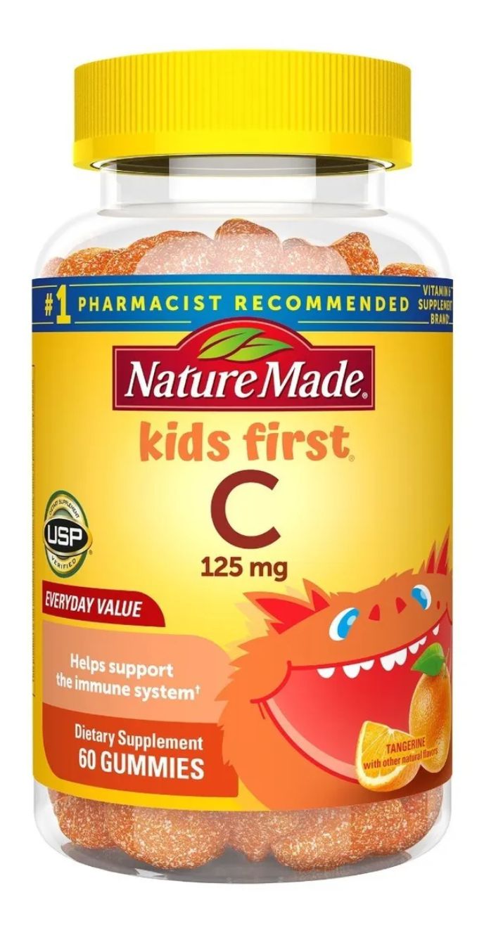 Nature Made Vitamina C 125mg. Niños C/60 Gomitas