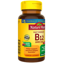 Cargar imagen en el visor de la galería, Vitamina B12 1000 Cmg C/60 Pastillas - Nature Made - Americano
