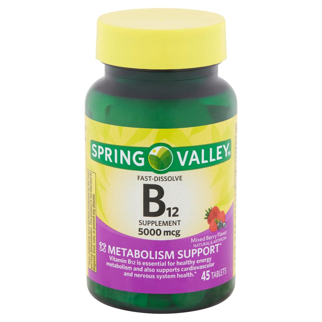 Spring Valley Vitamina B12 5000mcg c/45