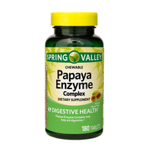 Cargar imagen en el visor de la galería, Spring Valley Enzyma Papaya C/180 - Masticable
