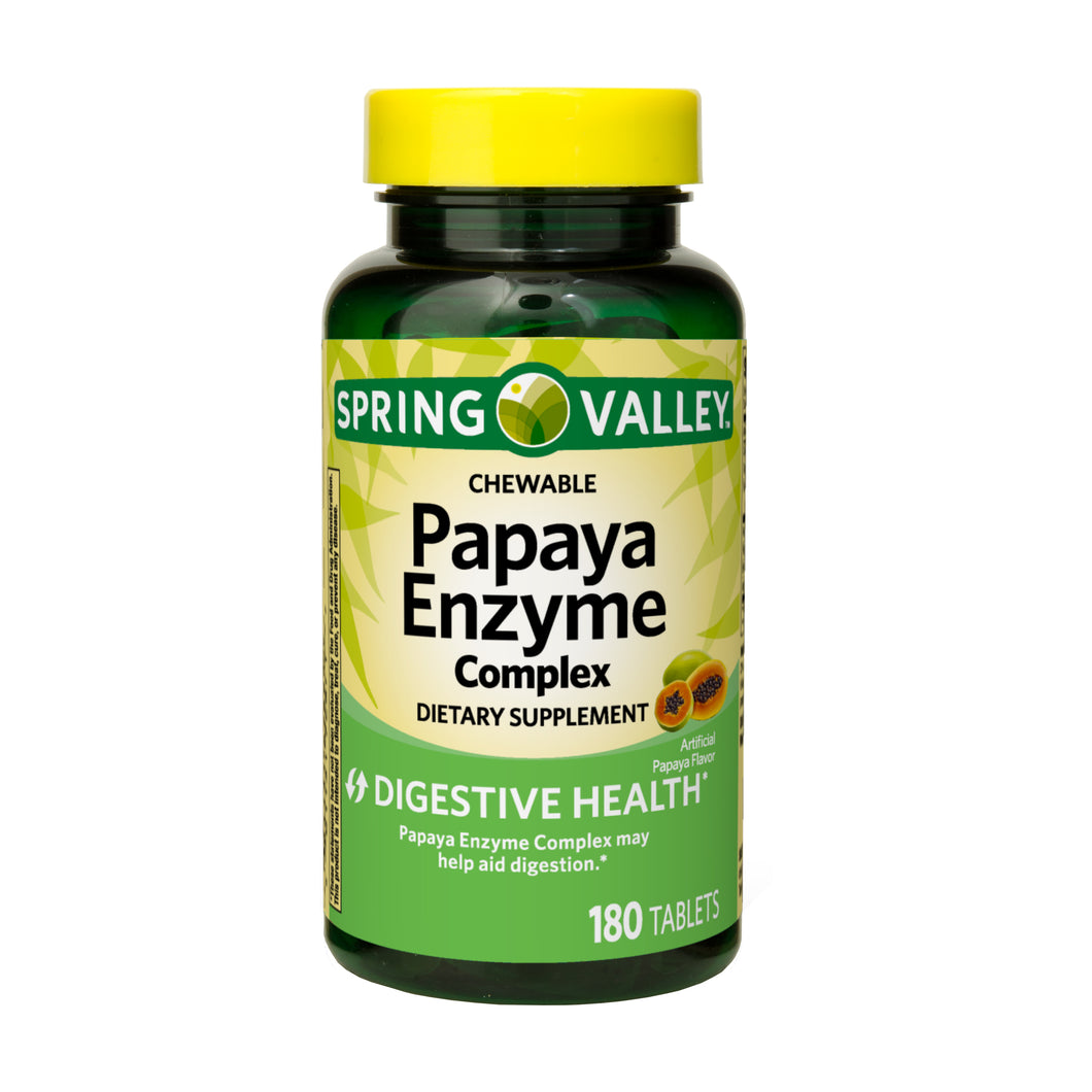 Spring Valley Enzyma Papaya C/180 - Masticable