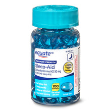 Cargar imagen en el visor de la galería, Equate SLEEP AID c/100 softgel tipo Unisom SleepGel  - Americano
