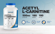 Cargar imagen en el visor de la galería, Nutricost Acetil L-Carnitina 500 mg c/180
