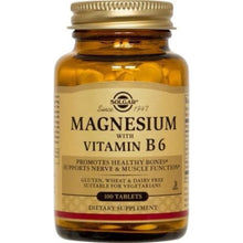 Cargar imagen en el visor de la galería, Magnesio 400mg + Vit B6 25mg c/100 - SOLGAR
