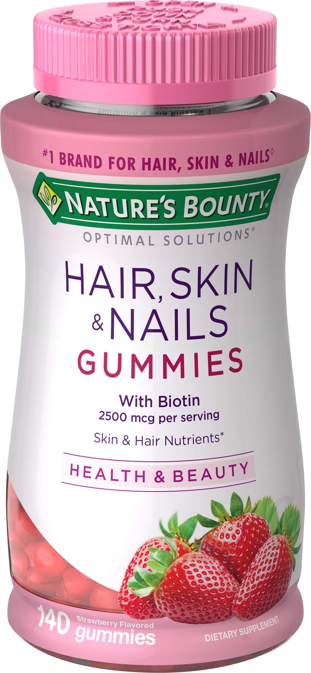 Gomitas Hair Nails & Skin Natures Bounty - 140 gummies