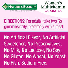 Cargar imagen en el visor de la galería, Multivitaminico Mujer 80 Gummies Natures Bounty Gomitas
