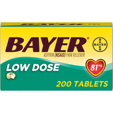 Cargar imagen en el visor de la galería, Aspirina Baja Dosis Bayer c/200  81mg
