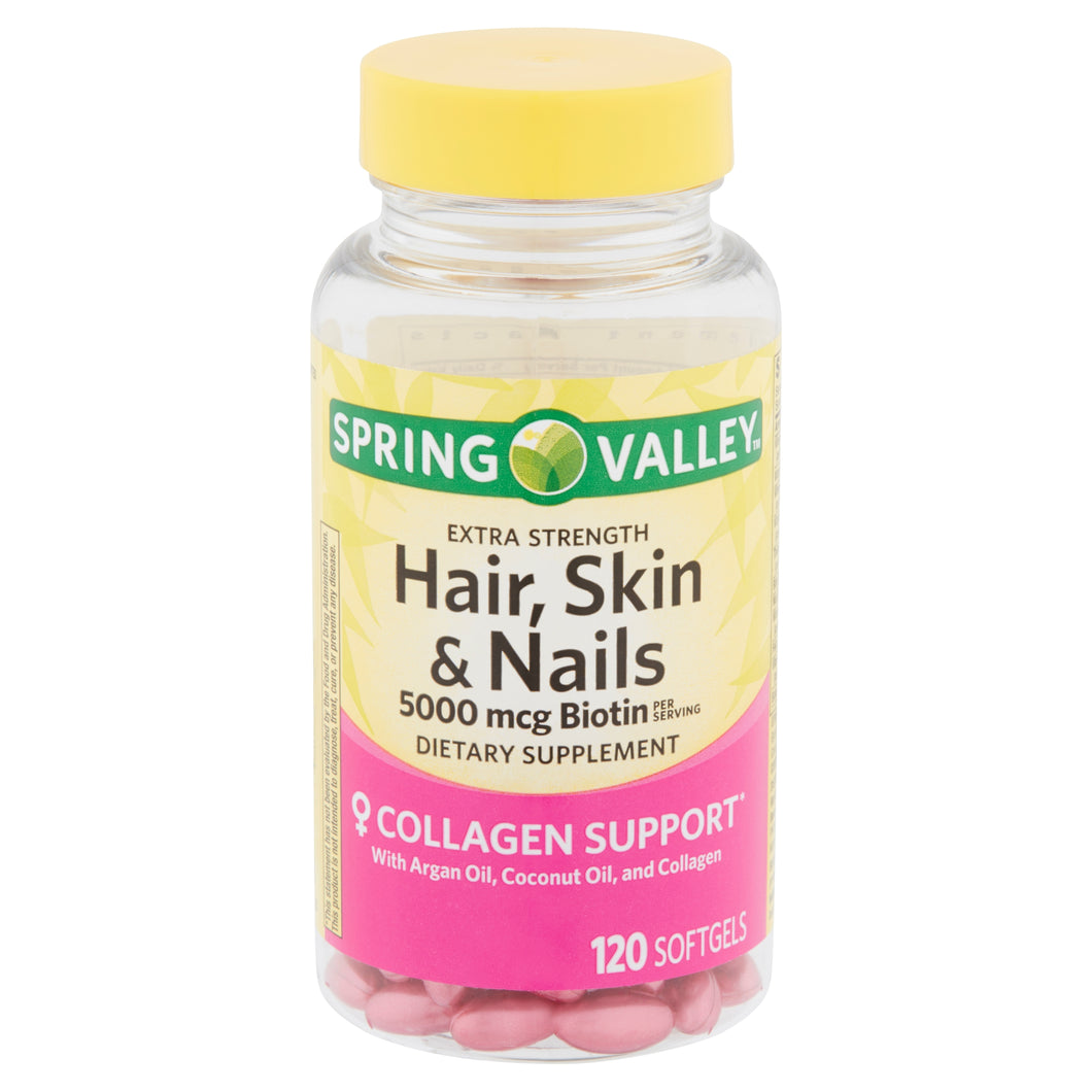 Hair, Skin, & Nails , 5000 mcg Biotina, c/120 Softgel