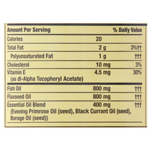 Cargar imagen en el visor de la galería, Omega Spring Valley Fish, Flax &amp; Borage Oil Softgels, 120 Softgel
