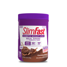 Cargar imagen en el visor de la galería, Slim Fast Diabetics 364g - 14 shakes - CHOCOLATE
