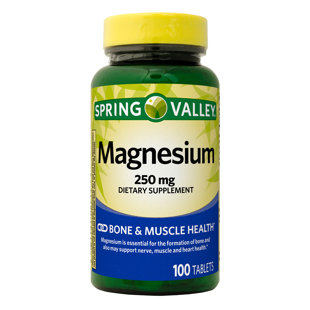 Magnesio 250mg Spring Valley c/100