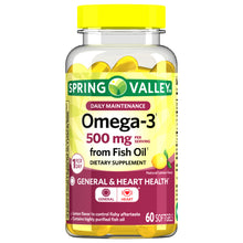 Cargar imagen en el visor de la galería, Omega 3 Aceite Pescado C/60 Spring Valley
