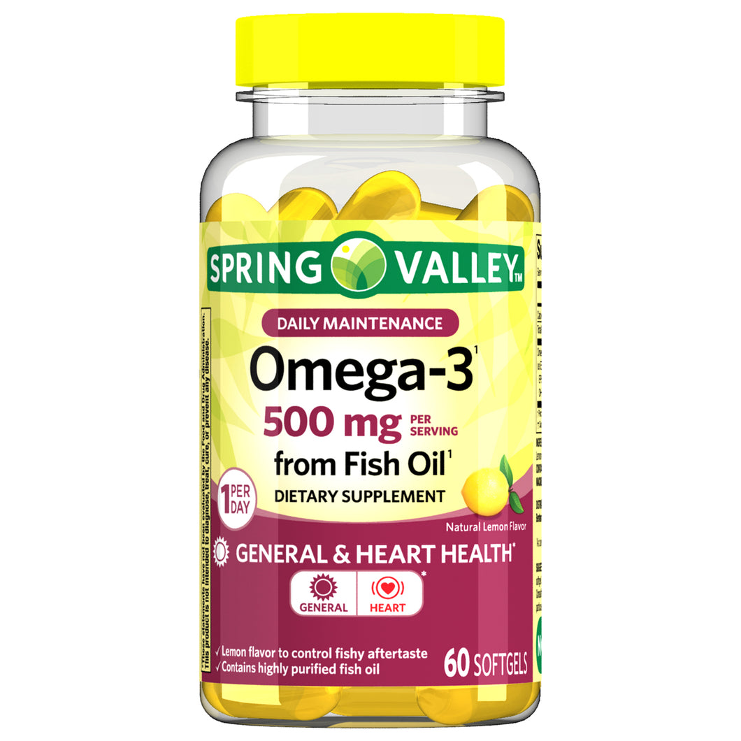 Omega 3 Aceite Pescado C/60 Spring Valley