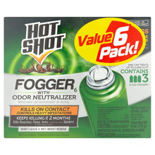 Cargar imagen en el visor de la galería, Hot Shot 6 Latas Fogger Mata Cucarachas Bichos Fumigador
